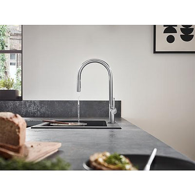 Spültischmischer Hansgrohe 210 Talis M54 mit herausziehbarem Auslauf