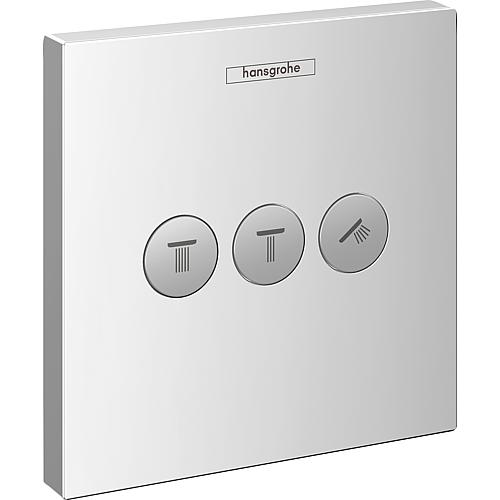 Unterputz-Absperrventil Hansgrohe ShowerSelect, für 3 Verbraucher, eckig