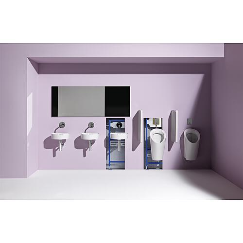 Absaug-Urinal Laufen caprino Plus, spülrandlos, Zulauf von hinten, Netzbetrieb