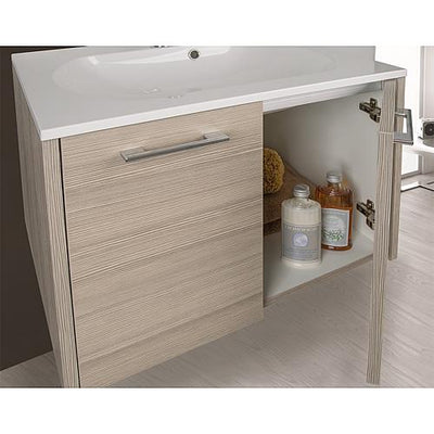 Waschtischunterschrank Eni mit Waschtisch aus Mineralguss, 600 mm Breite