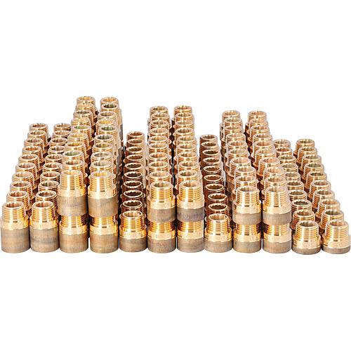 Rotguss-Hahnverlängerungspaket DN 15 (1/2"), 180-teilig