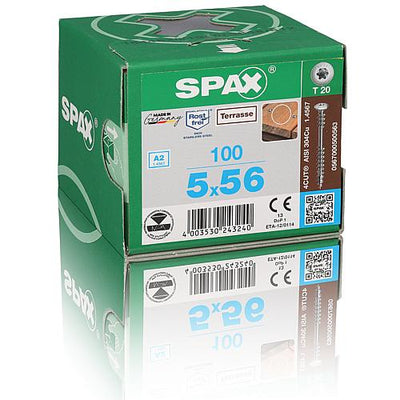 SPAX® Holzterassenschraube, Gewinde-ø: 5,0 mm, Kopf-ø: 10,0 mm, Standardverpackung