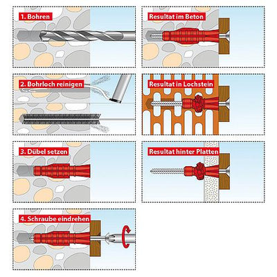 Aktions-Set Allzweckdübel TOX TRI, 700-teilig + Gratis 1 x WS Transportbox schwarz