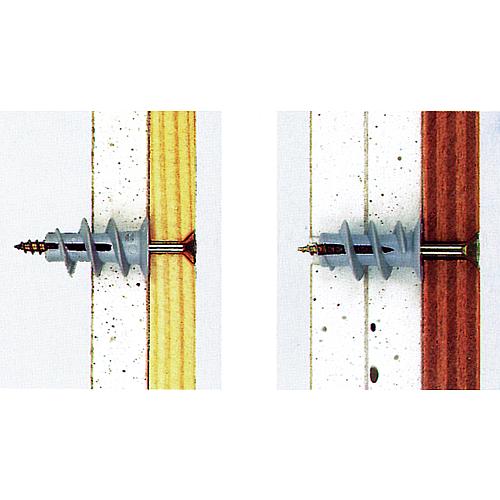 fischer Gipskartondübel GKS mit Spanplattenschraube