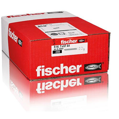 Fischer, Sicherheitsschraube, Gewinde-ø d1: 7,0 mm, Edelstahl A4