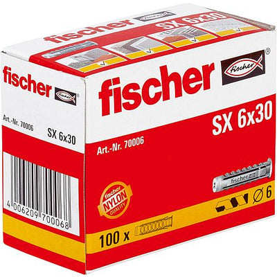 fischer Aktions-Set Dübel SX 6 x 30