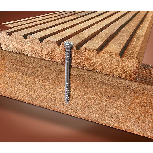 SPAX® Terrassenschraube, Gewinde-ø d1: 6,0 mm, Kopf-ø: 7,0 mm, Standardverpackung