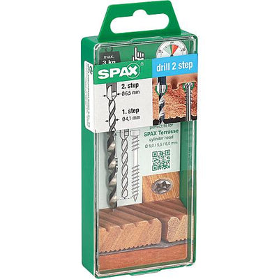 Stufenbohrer SPAX® Bohrung 4,1mm und 6,5mm Senkung