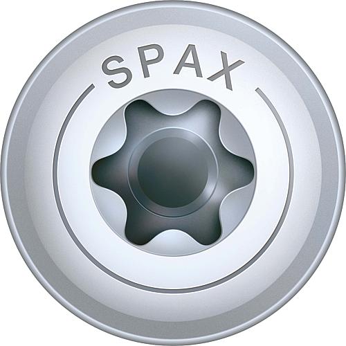 SPAX® Holzbauschraube, Gewinde-ø d1: 6,0 mm, Kopf-ø: 13,6 mm, Standardverpackung, 4CUT-Fräser