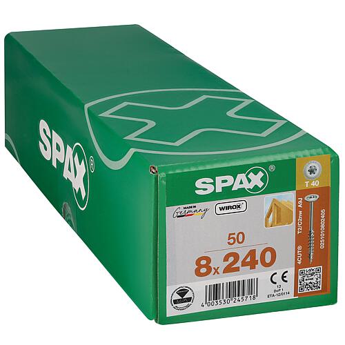 SPAX® Holzbauschraube, Gewinde-ø d1: 8,0 mm, Kopf-ø: 20,0 mm, Standardverpackung