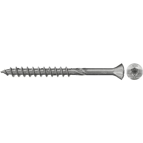 Fischer, Holzfassadenschrauben, Gewinde-ø d1: 5,0 mm, Kopf-ø: 7,8 mm, Edelstahl A2