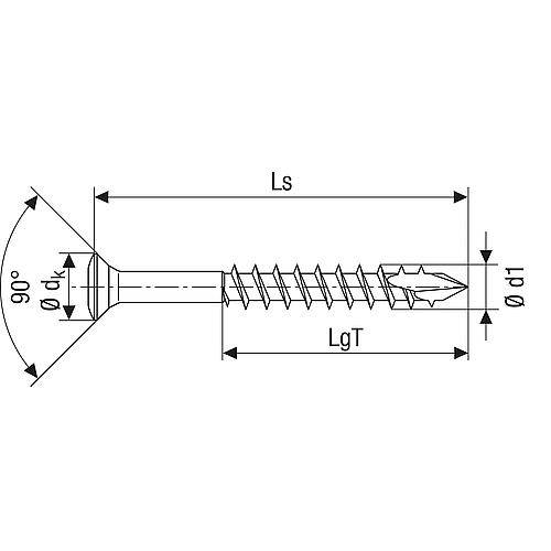 SPAX® Linsenkopfschraube, Teilgewinde Edelstahl A2, sehr kleiner Linsenkopf, T-STAR plus, CUT-Spitze, gleitbeschichtet