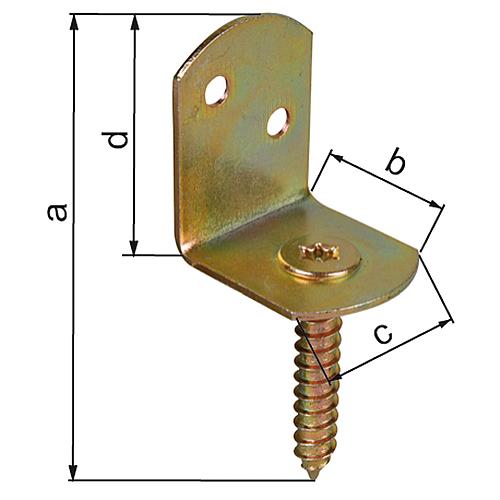 Flechtzaunhalter L-Form