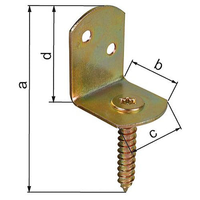 Flechtzaunhalter L-Form