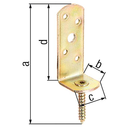 Flechtzaunhalter L-Form