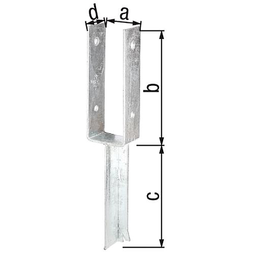 Pfostenträger U-Form