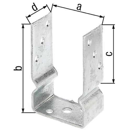 Pfostenträger U-Form