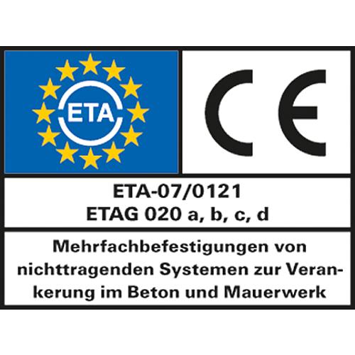 Langschaftdübel SXRL-FUS mit Sechskantschraube und angeformter Scheibe