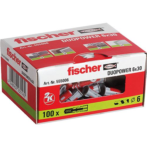 fischer Aktions-Set Dübel DuoPower 6 x 30