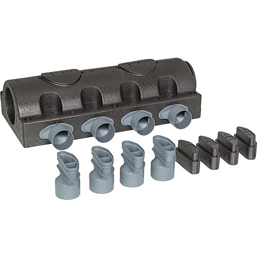 Luftverteiler-Set Rundrohr, Luftverteiler-Set 2 x 4