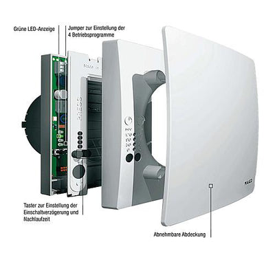 Kleinraumventilatoren für Wohnung und Bäder, Typ ECA 100 ipro