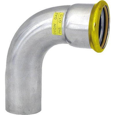 Edelstahl-Pressfitting Gas