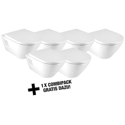 Aktionspaket WC-Combi-Pack Compact, spülrandlos