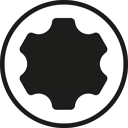 Torx Plus® und Innen-Sechskant Fähnchenschlüssel WERA, Klinge Sechskant
