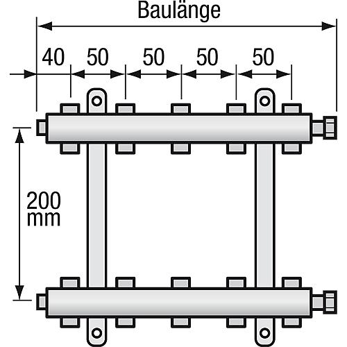 Edelstahl-Heizkreisverteiler strawa e-class 52..